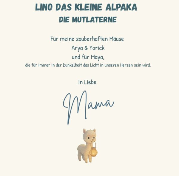 Lino das kleine Alpaka - Die Mutlaterne (Kinderbuch, Hardcover) – Bild 3